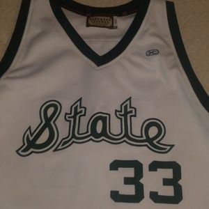 Magic Johnson Michigan state jersey